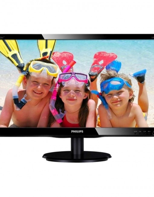 21.5" (54.61 cm) Philips 226V4LAB FULL HD LED, 5ms 10 000 000:1 250cd/m2 DVI колонки черен, 2г.