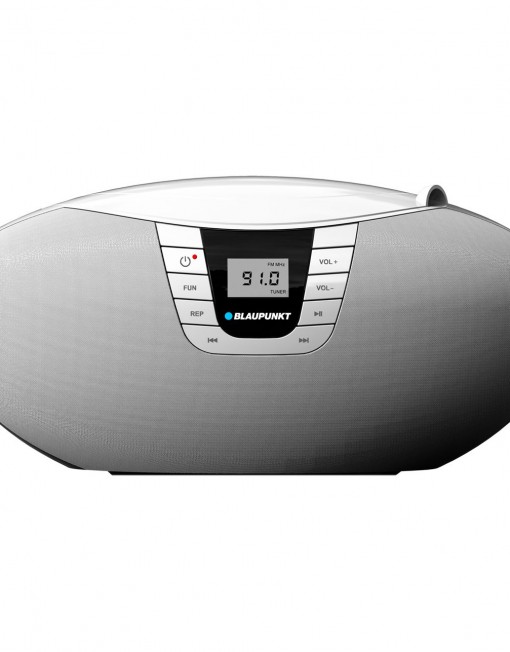 Аудио микросистема Blaupunkt Boombax BB11WH, CD Player, USB, 2X2W, Бяла