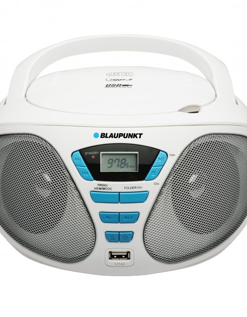 Аудио микросистема Blaupunkt Boombox BB5WH, CD Player, USB, AUX, 2X1.2W