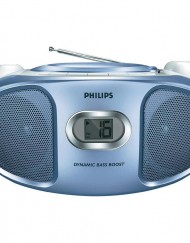 Аудио микросистема Philips AZ105N, CD Player, FM тунер, AUX, 2x1W, Синя