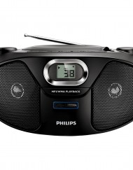 Аудио микросистема Philips AZ385/12, CD Player, FM тунер, USB, AUX, 2 x 1 W