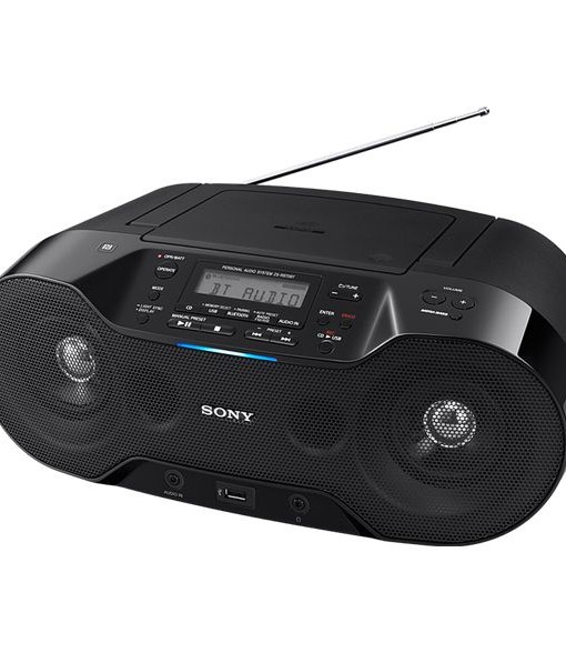 Аудио микросистема Sony ZSRS70BTB, Bluetooth, NFC, 4.6W, Черна