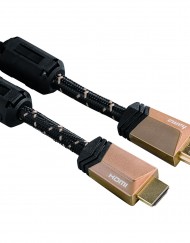 Кабел Hama High Speed HDMI, plug - plug, ферит, Ethernet, gold-plated, 5 м