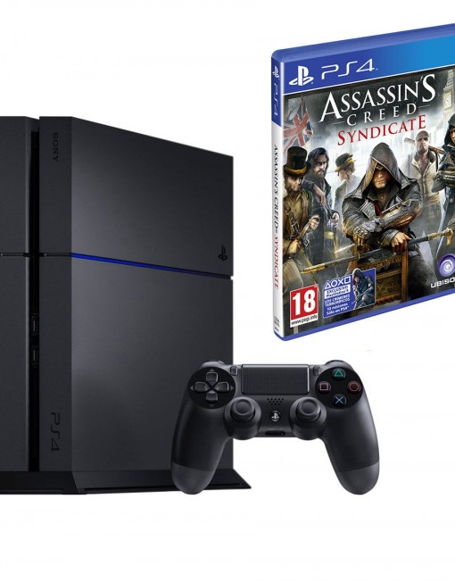 Конзола Sony Playstation 4, 1TB + Игра Assassin's Creed Syndicate