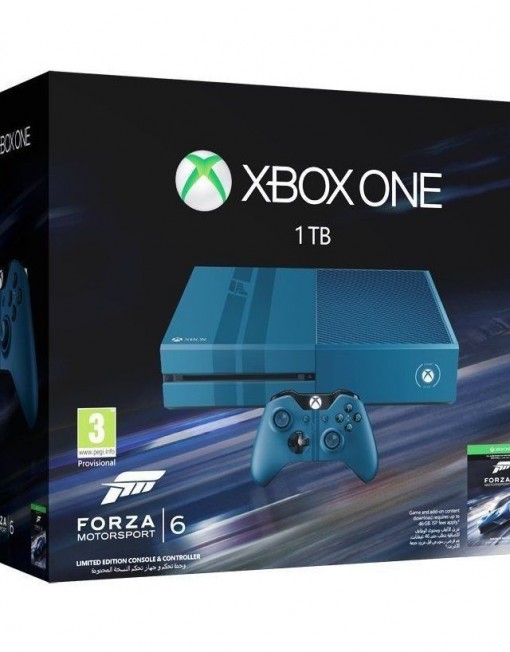 Конзола Xbox One 1 TB + Forza 6 Motosport Bundle, синя