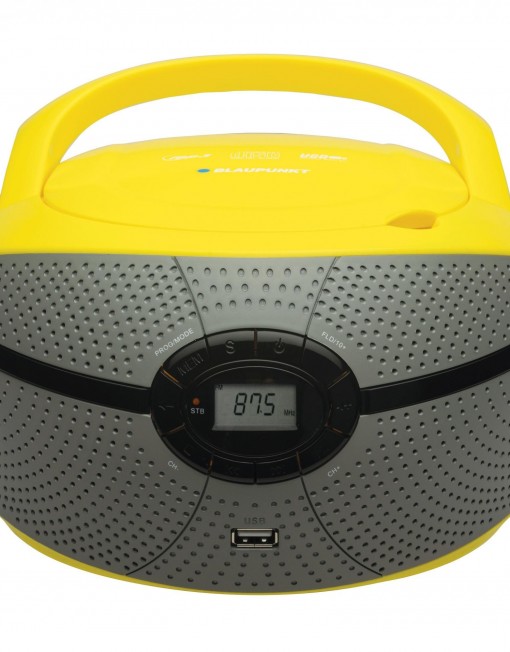 Микросистема Blaupunkt Boombax BB6YL, CD Player, USB, 2X2W, Yellow