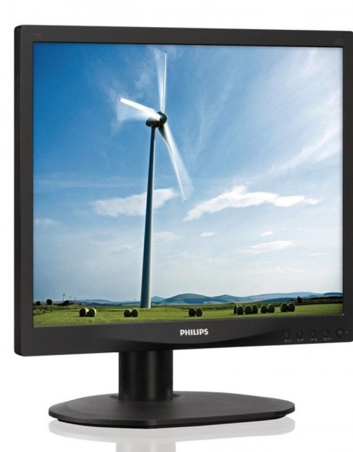 Монитор 17" (43.18 cm) Philips 17S4LSB (5:4), 5ms, 250cd/m2, 20 000 000:1, DVI (HDCP), TCO 6.0, 2г.