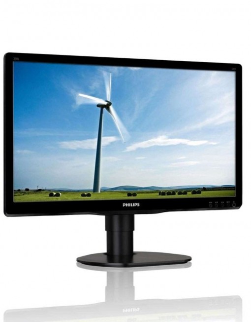 Монитор 19.5" (49.53 cm) Philips 200S4LMB, TFT-LCD панел, HD+ LED, 5ms, 20 000 000:1, 250 cd/m2, DVI