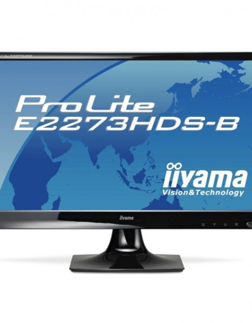 Монитор 21.5" (54.61 cm) IIYAMA E2273HDS-B1, FULL HD LED, 2ms, 5 000 000:1 300cd/m2, HDMI & DVI (HDC