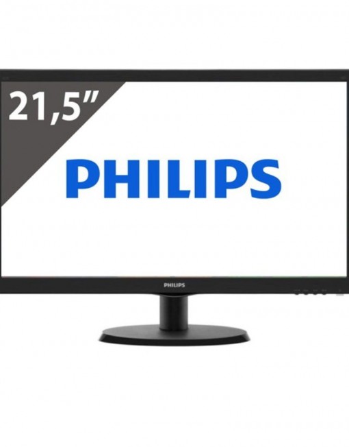 Монитор 21.5" (54.61 cm) Philips 223V5LHSB, TFT-LCD панел, FullHD, 5 ms, 10 000 000:1, 250 cd/m², HD