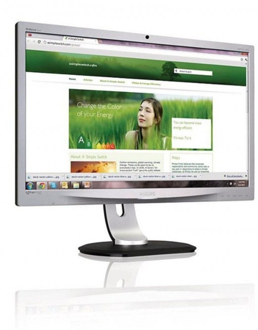 Монитор 24" (60.96cm) Philips 241P4QRYES, A-MVA, FULL HD LED, 5ms, 250cd/m2, 20 000 000:1, Display P