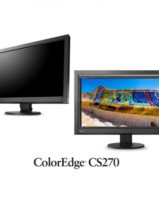 Монитор 27"(68.58 cm) EIZO ColorEdge CS270-BK, IPS панел, WQHD, 15ms, 300 cd/㎡, DVI-D, DisplayPort,