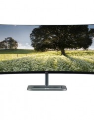 Монитор 34" (86.36 cm) LG 34UC87M-B, IPS панел, Curved UltraWide, (21:9), 5ms, 300 cd/m2, ThunderBol