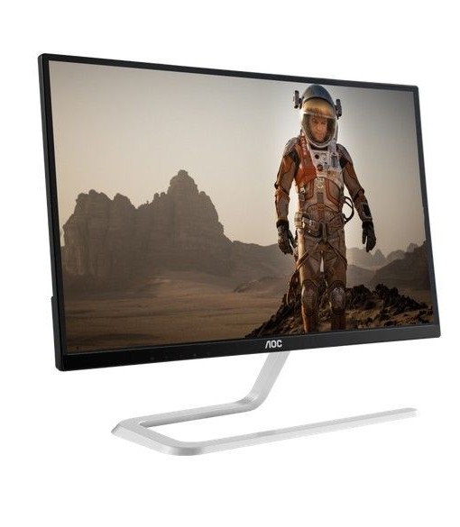 Монитор AOC I2481FXH, 23.8" Wide IPS LED, 4ms, 50М:1 DCR, 250 cd/m2, 1920x1080 FullHD, HDMI, Black