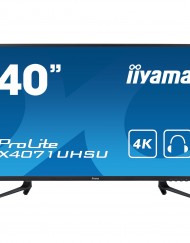 Монитор Iiyama LED 40" X4071UHSU-B1, 4k, MVA, Тонколони, 3ms, 2xHDMI, 1xHDMI/MHL, DisplayPort