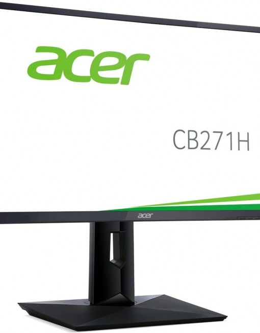 Монитор LED 27" Acer CB271Hb LED, TN, 1920 x 1080 Full HD, HDMI, DVI, VGA, Тонколони 2 x 2W