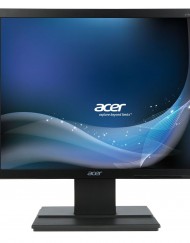 Монитор LED Acer 17", HD, DVI, VGA, Черен, V176LB