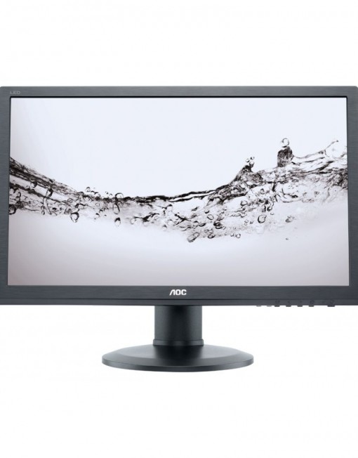 Монитор LED AOC e2460Pq, 24", Full HD, Тонколони, Черен