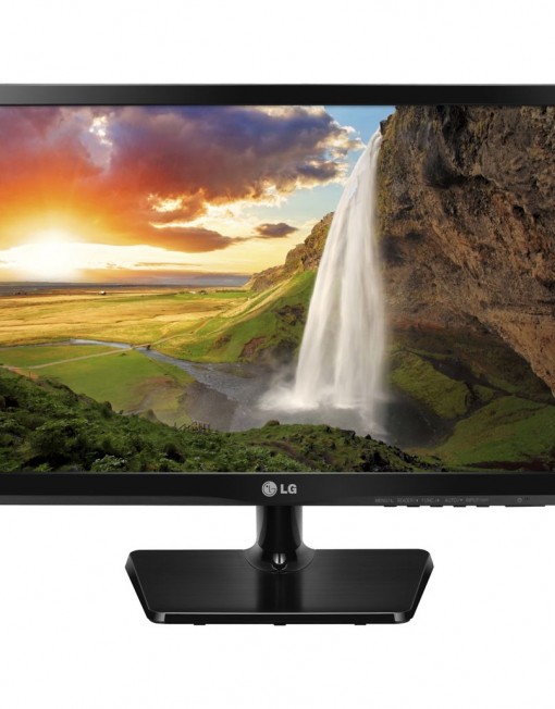 Монитор LED IPS LG 21.5", Wide, Full HD, VGA, DVI, Черен, 22MP47D-P