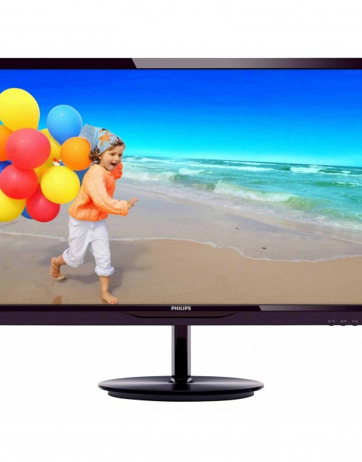 Монитор LED IPS Philips 23.8'', Full HD, DVI, VGA, Vesa, Черен, 244E5QSD/00