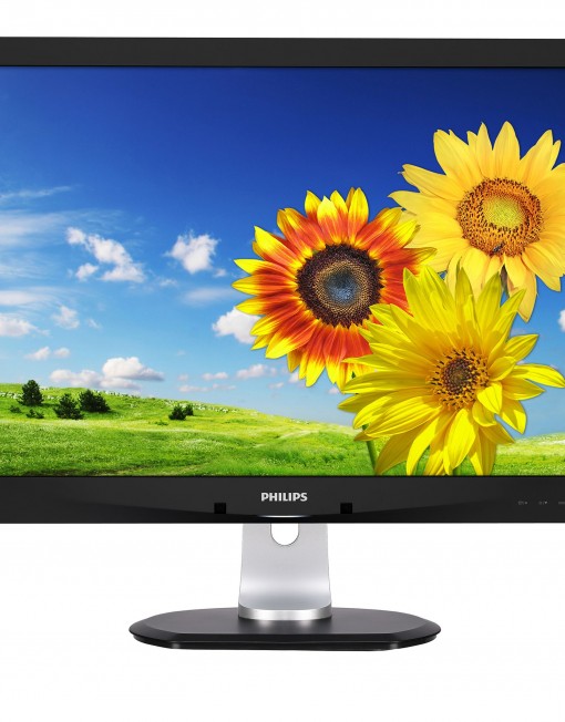 Монитор LED IPS Philips 24", Wide, UXGA, DVI-D, VGA, USB, DisplayPort, Тонколони, Черен, 240P4QPYEB/