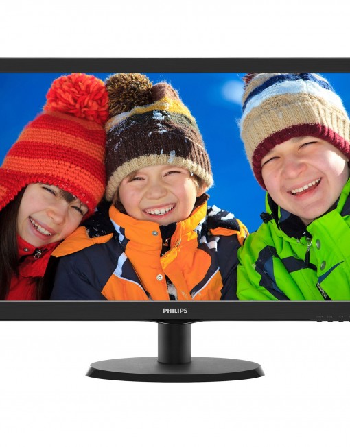 Монитор LED Philips 21.5", Wide, Full HD, HDMI, VGA, Черен, 223V5LHSB