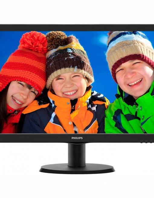 Монитор LED Philips 23", Wide, Full HD, HDMI, Говорители, Черен, 233V5LHAB