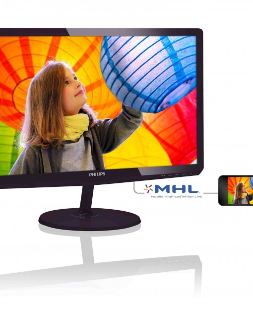Монитор Philips 21.5" LED-backlit LCD monitor 1920x1080 FullHD 16:9 5ms 250cd/m2 20 000 000:1, Black