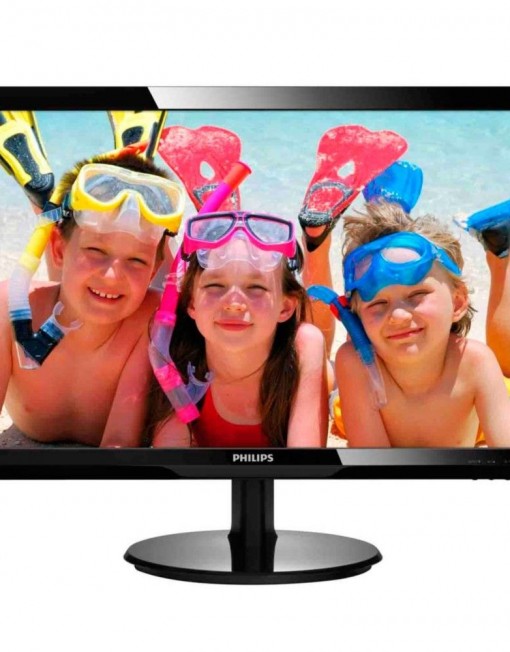 Монитор Philips 24" Slim LED 1920x1080 FullHD 16:9 5ms 250cd/m2 10 000 000:1 DVI, VESA, Piano Black