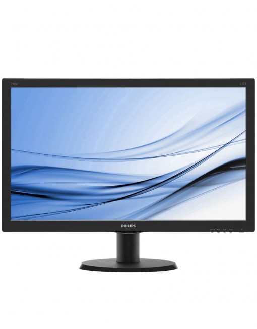 Монитор Philips 240V5QDAB, 23.8" Wide ADS-IPS LED, 5 ms, 250 cd/m2, 1920x1080 FullHD