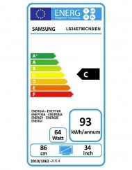 Монитор Samsung S34E790C, 34" LED VA, 4ms, 3440x1440, Speakers, DP, 2x HDMI, D-Sub, USB HUB, 300cd/m