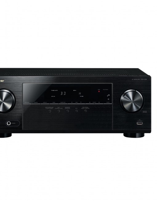 Ресийвър AV Pioneer VSX-329-K, 5.1 канали, 105W RMS, Ultra HD 4K, Черен