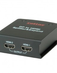 Сплитер ROLINE 14.01.3560, DisplayPort към HDMI, с функция видеостена, 2-портов