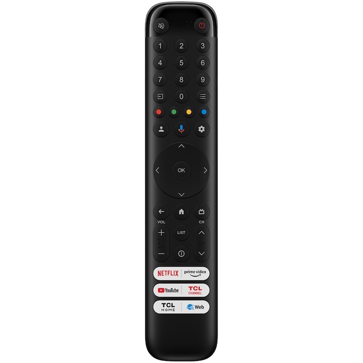 Телевизор TCL LED 43P655, 43" (108 см), Smart Google TV, 4K Ultra HD, Клас F (Модел 2024)